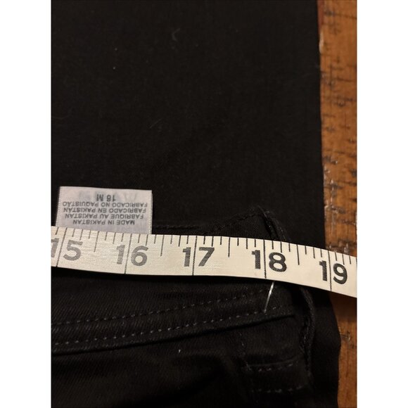 LEVI'S 505 Regular Fit MID-RISE Straight Leg Jeans Women's 16 Medium Black NWT - Picture 5 of 8